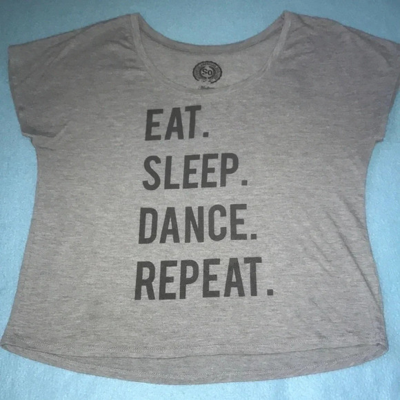AUTHENTIC AMERICAN HERITAGE short sleeve Eat Sleep Dance Repeat size M - Picture 1 of 7